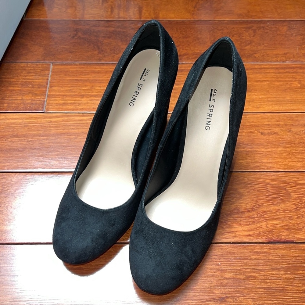 Brand new suede heels